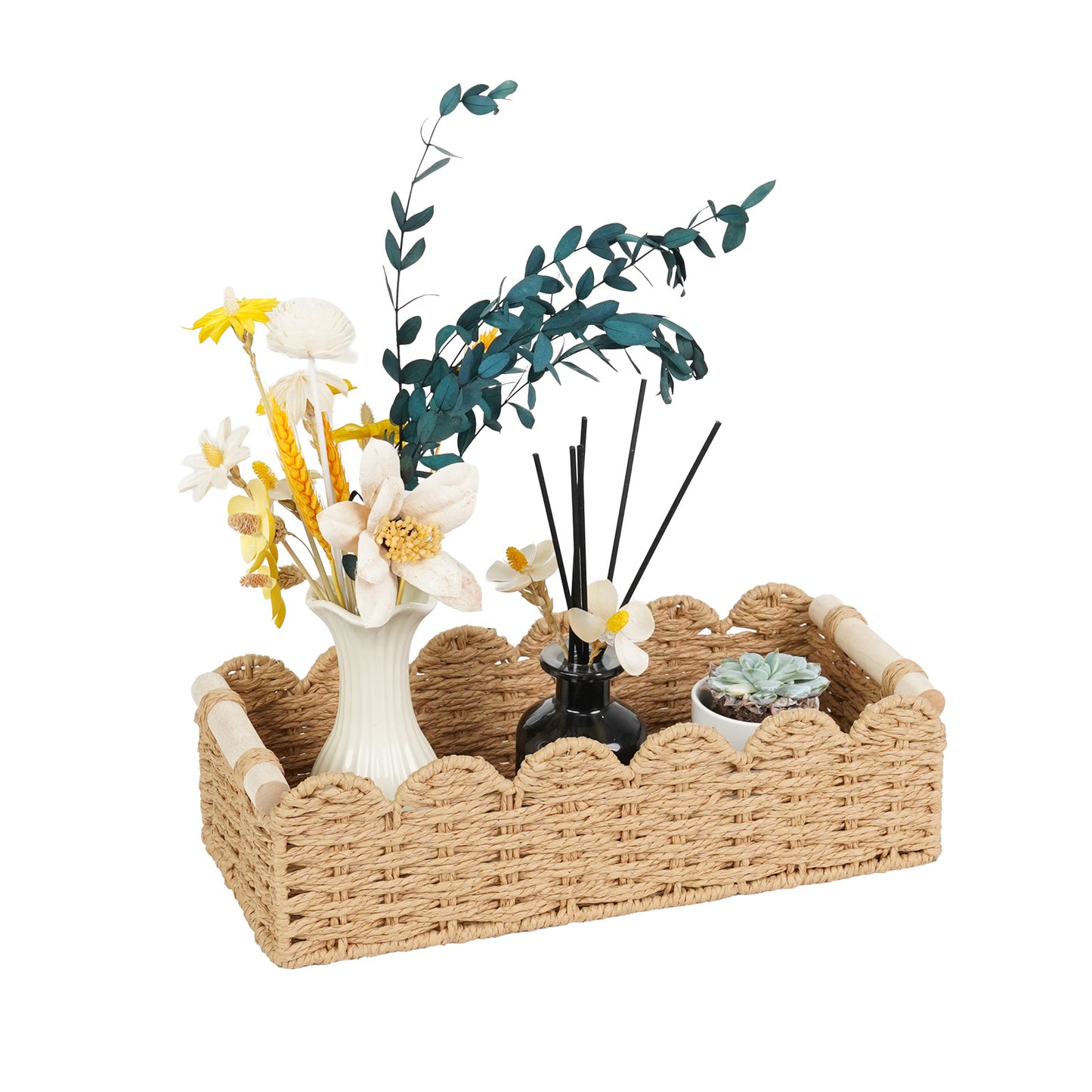 Decorative Woven Storage Caddy Acalora