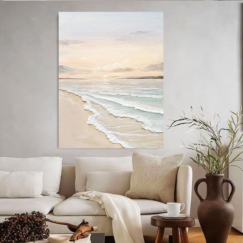 Serene Coastal Landscape Canvas Art