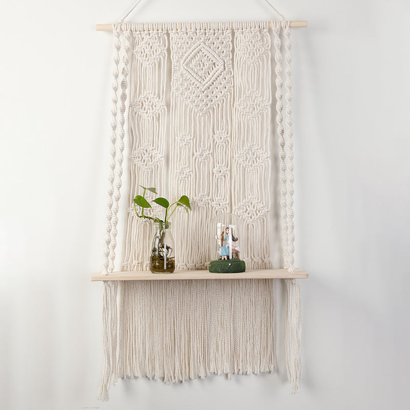 Macrame Wall Shelf with Hanger Acalora