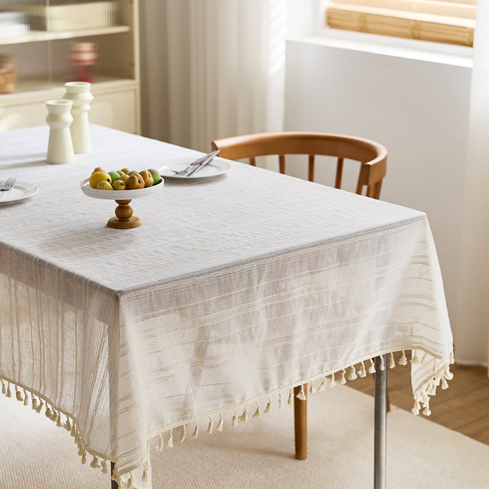 Elegant Fringe Table Cover
