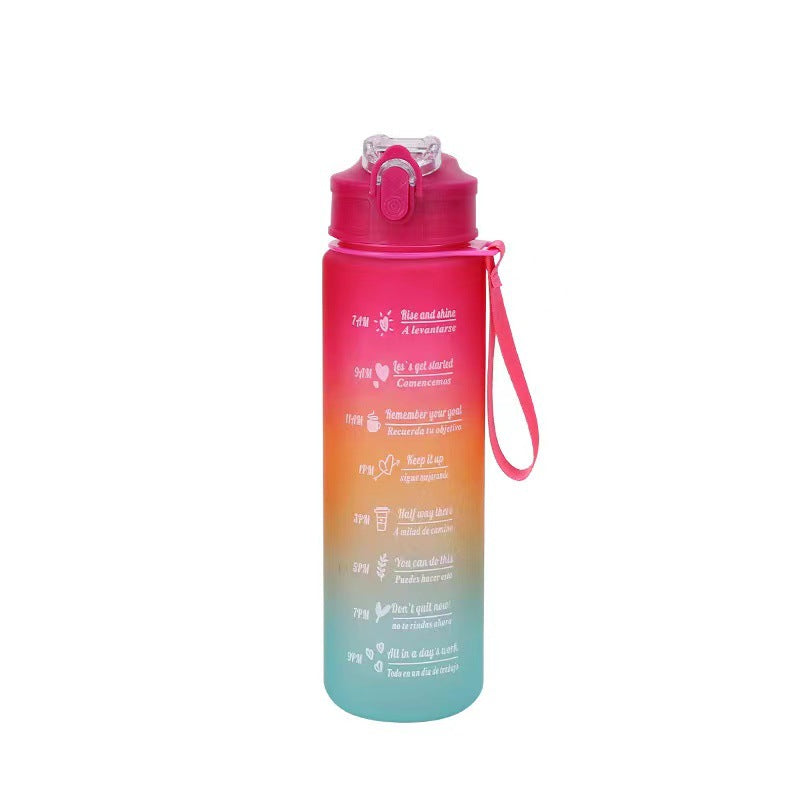 Women's Motivational Water Bottle with Time Markers Kalsten