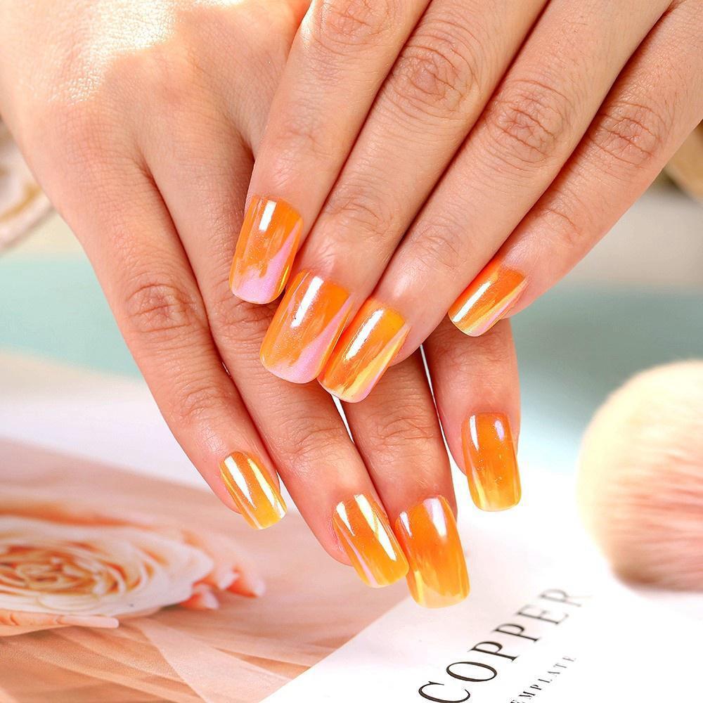 Gradient Color Artificial Nails Acalora
