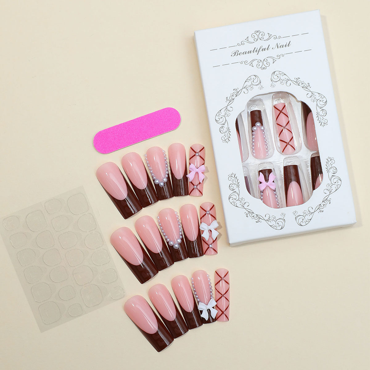Decorative Press-On Nails Acalora