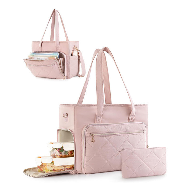 Insulated Multi-Pocket Lunch Tote Acalora