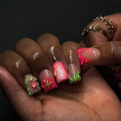 Creative Decorative Press-On Nail Art Set Acalora