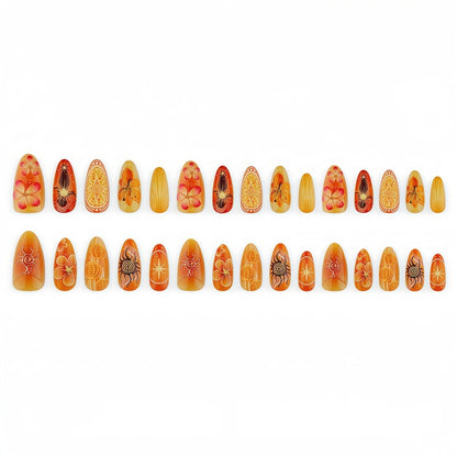 Artificial nails with elegant floral design Acalora