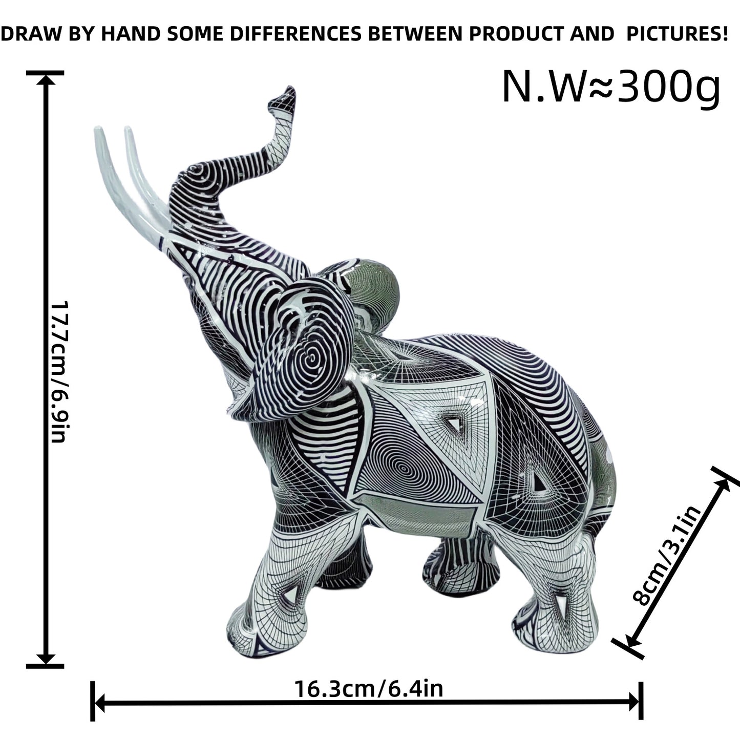 Artistic Elephant Figure Acalora