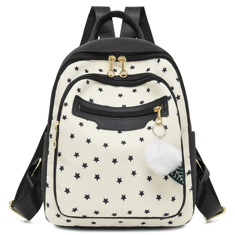 Chic Star Patterned Backpack Acalora