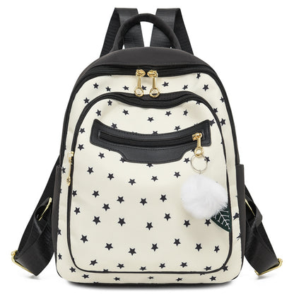 Chic Star Patterned Backpack Acalora