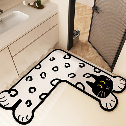 Fun-Filled Cartoon-Themed Bath Mat