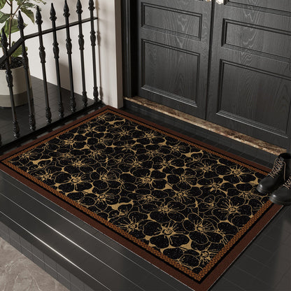 Floral Print Decorative Entry Mat
