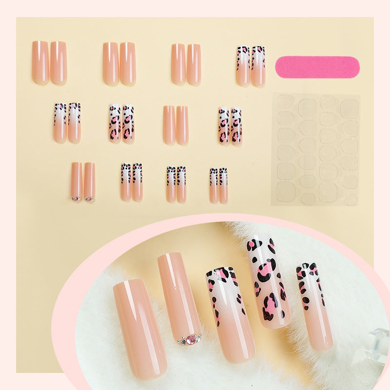 Artistic Leopard Print Press-On Nail Kit Acalora