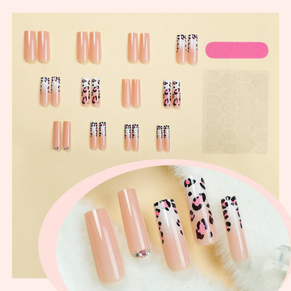 Artistic Leopard Print Press-On Nail Kit Acalora