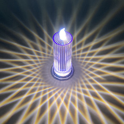 Decorative Crystal LED Flameless Candle Jar Acalora