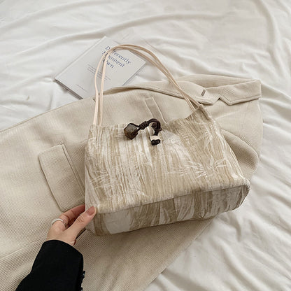 Chic Textured Handheld Tote Bag Acalora