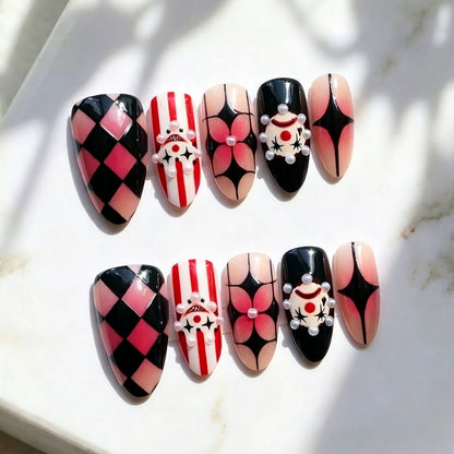 Whimsical Artistic Press-On Nail Set Acalora