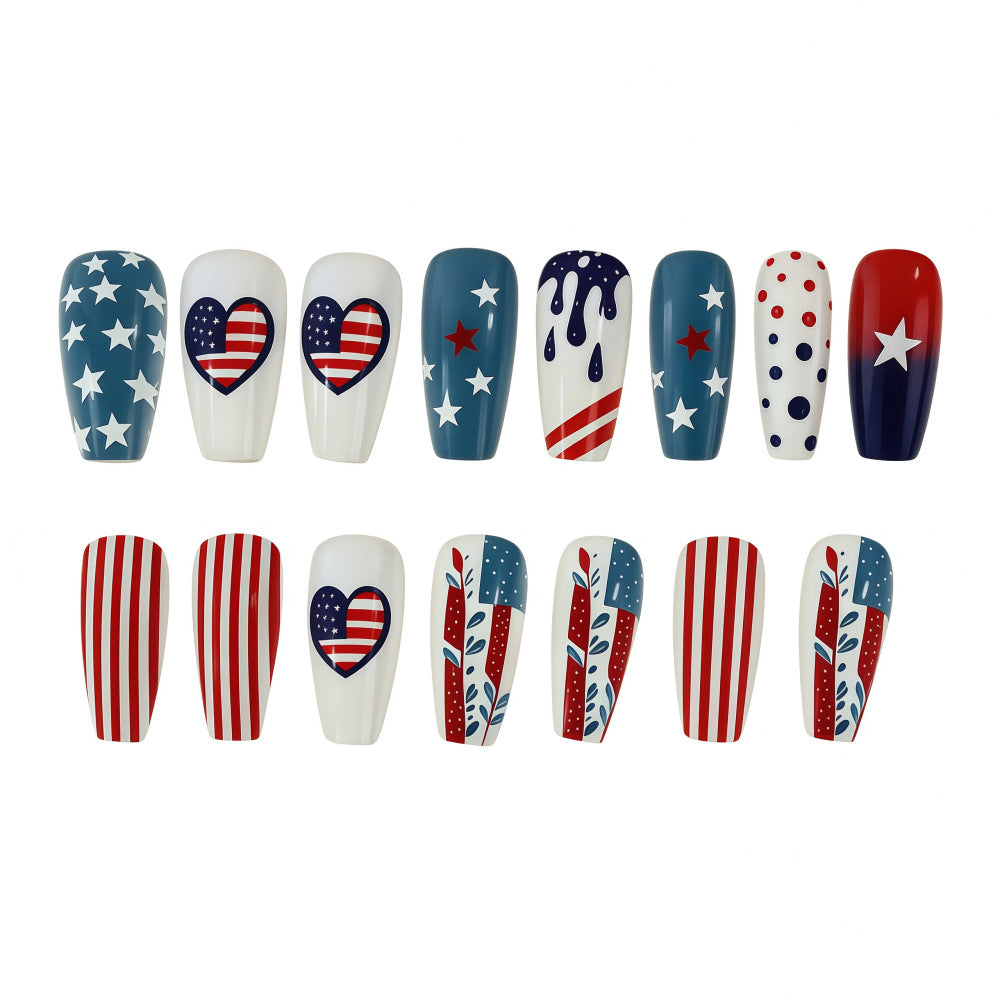 Creative and patriotic art nails Acalora