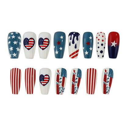Creative and patriotic art nails Acalora