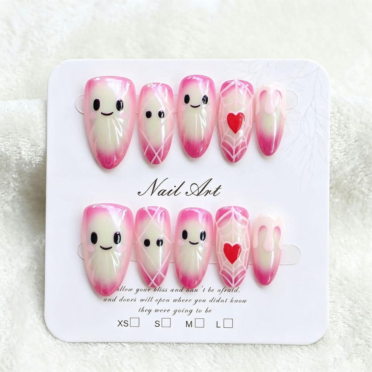 Whimsical Character Press-On Nail Art Set Acalora