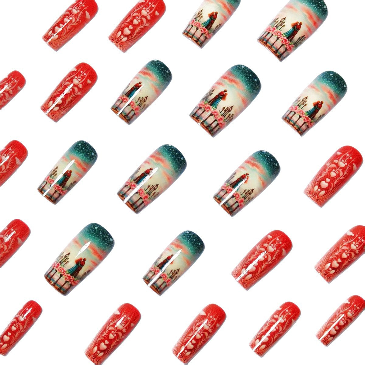 Romantic Scenic Nail Art Acalora