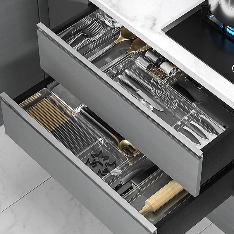 Skanto | Adjustable Kitchen Drawer Organizer for Kitchen Utensils & Cutlery