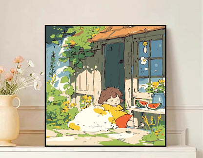 Scenic Mountain Landscape Canvas Art