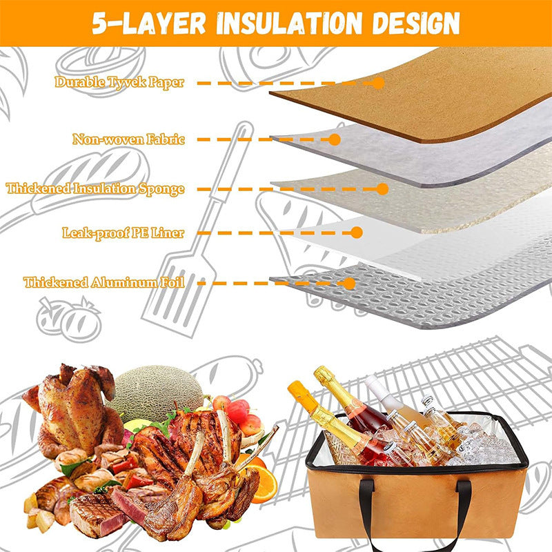 Insulated Food Transport Tote Acalora