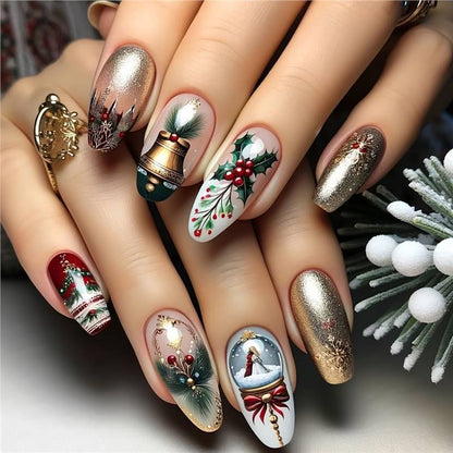 Festive Nail Art Wraps Acalora