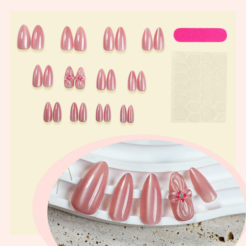 Premium Floral Decorative Press-On Nail Set Acalora