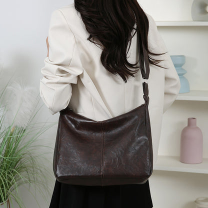 Elegant Leather Shoulder Bag Acalora