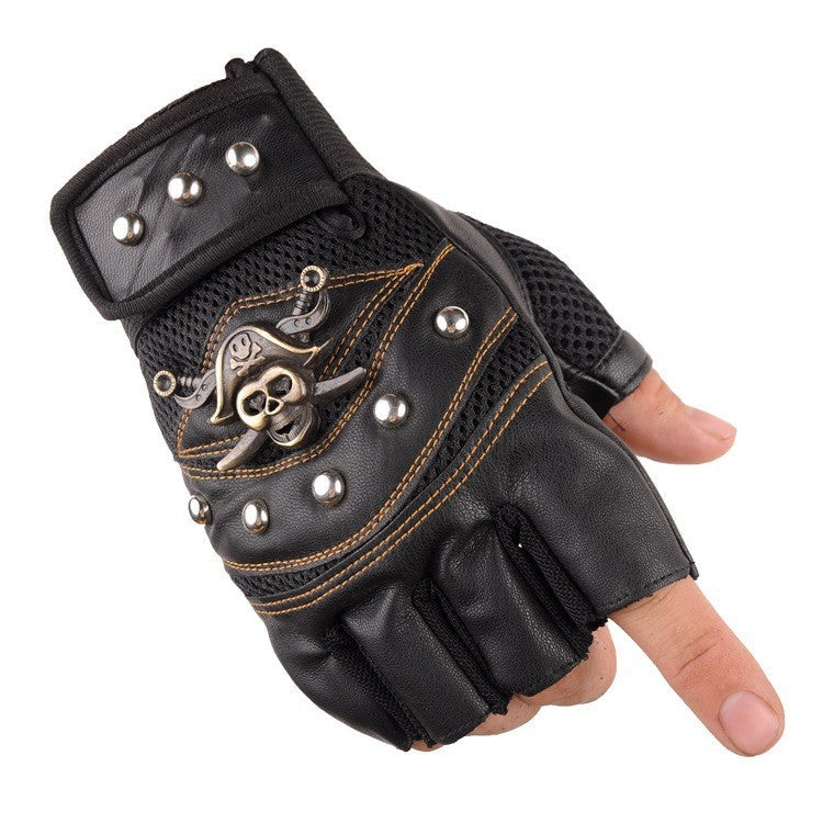 Men's Biker gloves with breathable mesh material and robust design Brehn