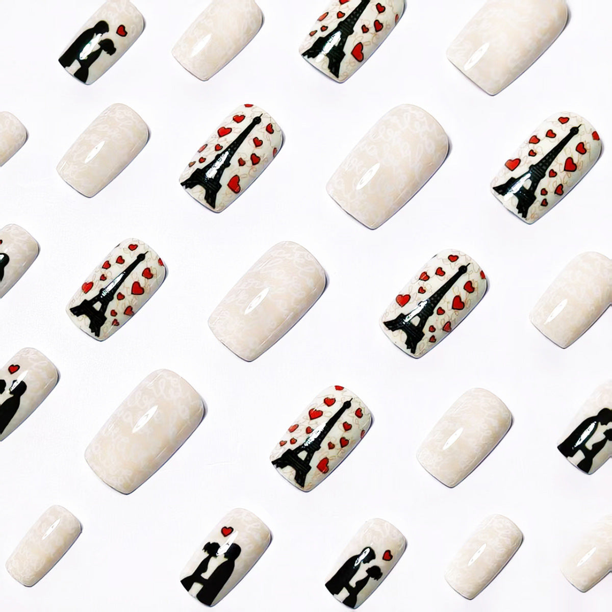 Romantic Parisian-Inspired Nail Art Acalora