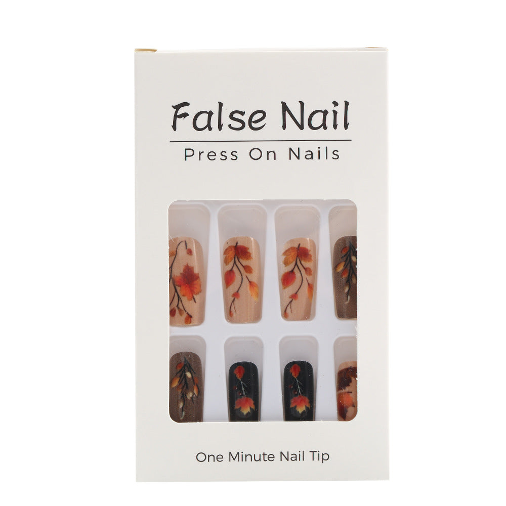 Artificial Nails Set with Seasonal Flower Designs Acalora