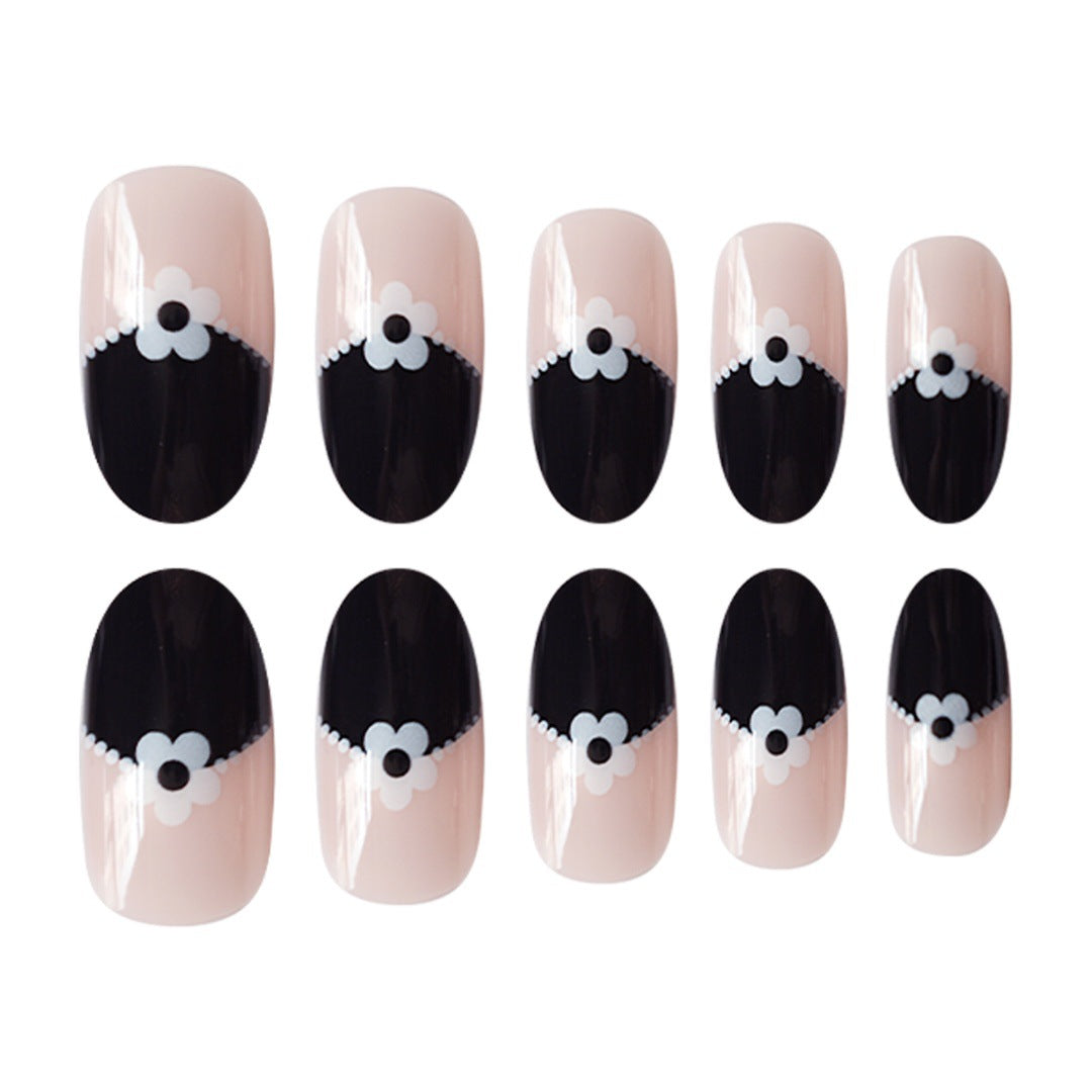 Artistic Floral Tip Press-On Nails Acalora