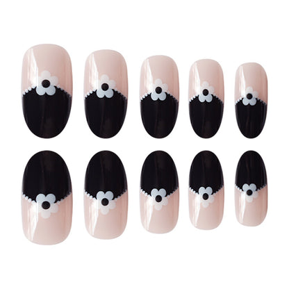 Artistic Floral Tip Press-On Nails Acalora