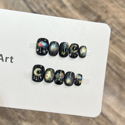 Galaxy-Themed Nail Art Set Acalora