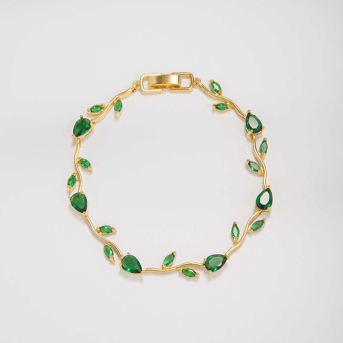 Elegant Floral Design Statement Bracelet Acalora