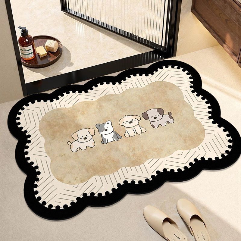 Adorable Dog-Themed Entrance Mat