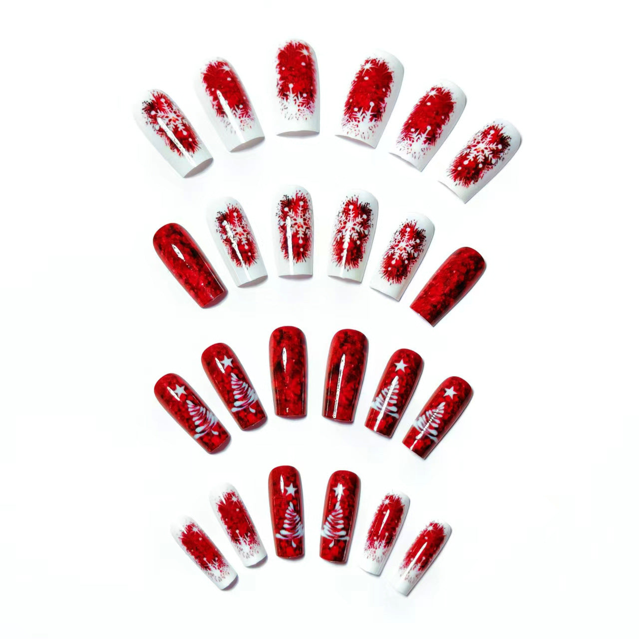 Festive Glittery Christmas Nail Art Acalora