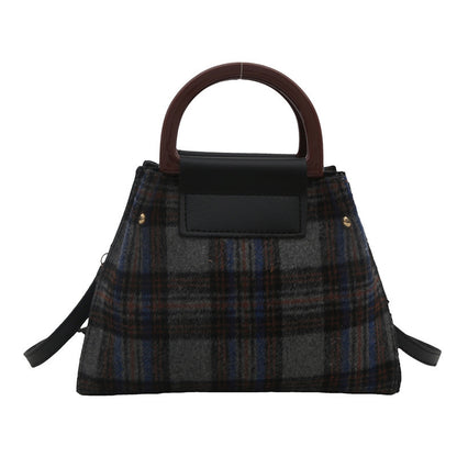 Plaid Structured Mini Handbag Acalora