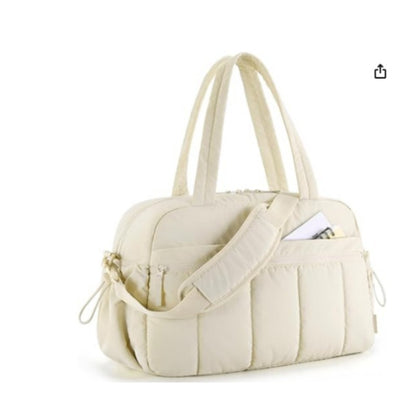 Multi-Functional Quilted Weekend Tote Acalora