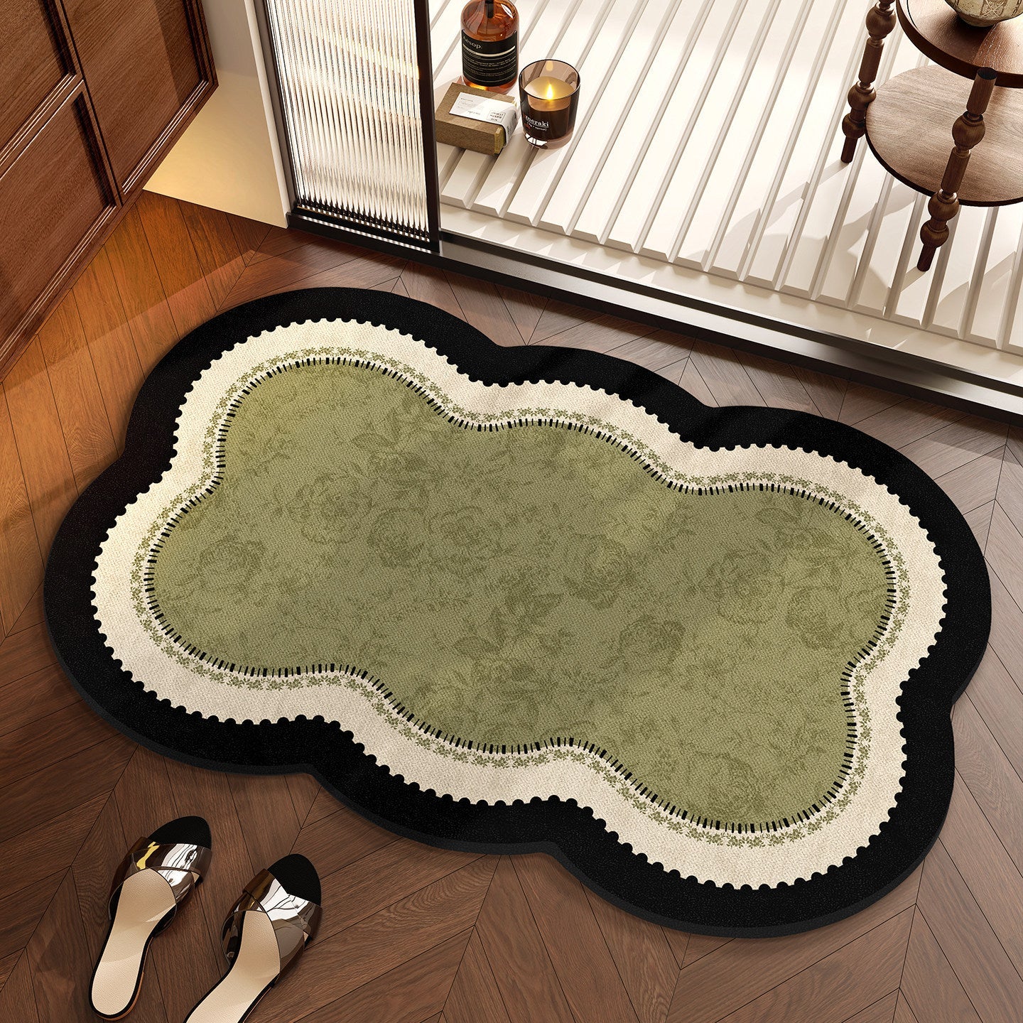 Floral Design Area Rug