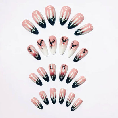 Festive Winter-Themed Nail Art Acalora