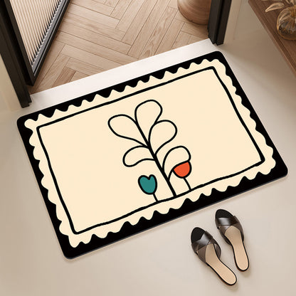 Playful Cartoon Dog-Themed Bath Mat Acalora