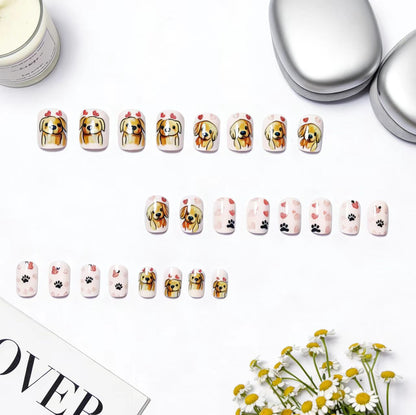 Playful Dog-Themed Nail Art Acalora