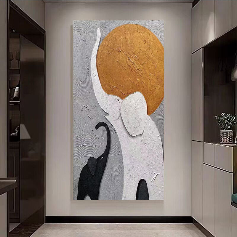 Textured Elephant Artwork