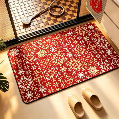 Geometric Patterned Anti-Fatigue Bath Mat Acalora