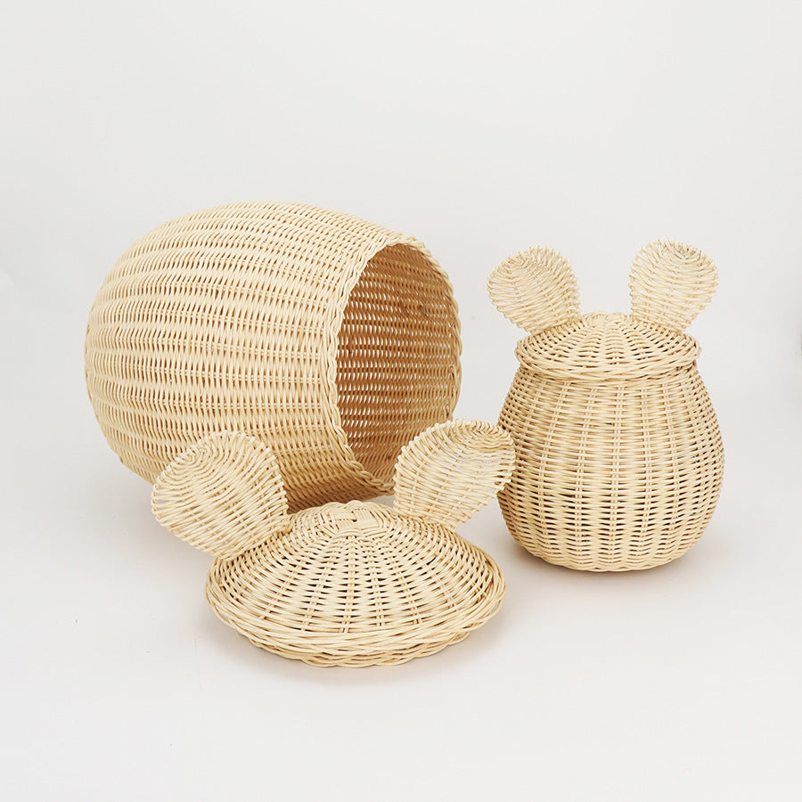 Playful Woven Storage Container Acalora