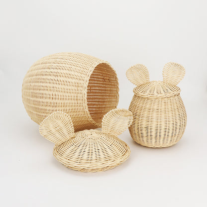 Playful Woven Storage Container Acalora