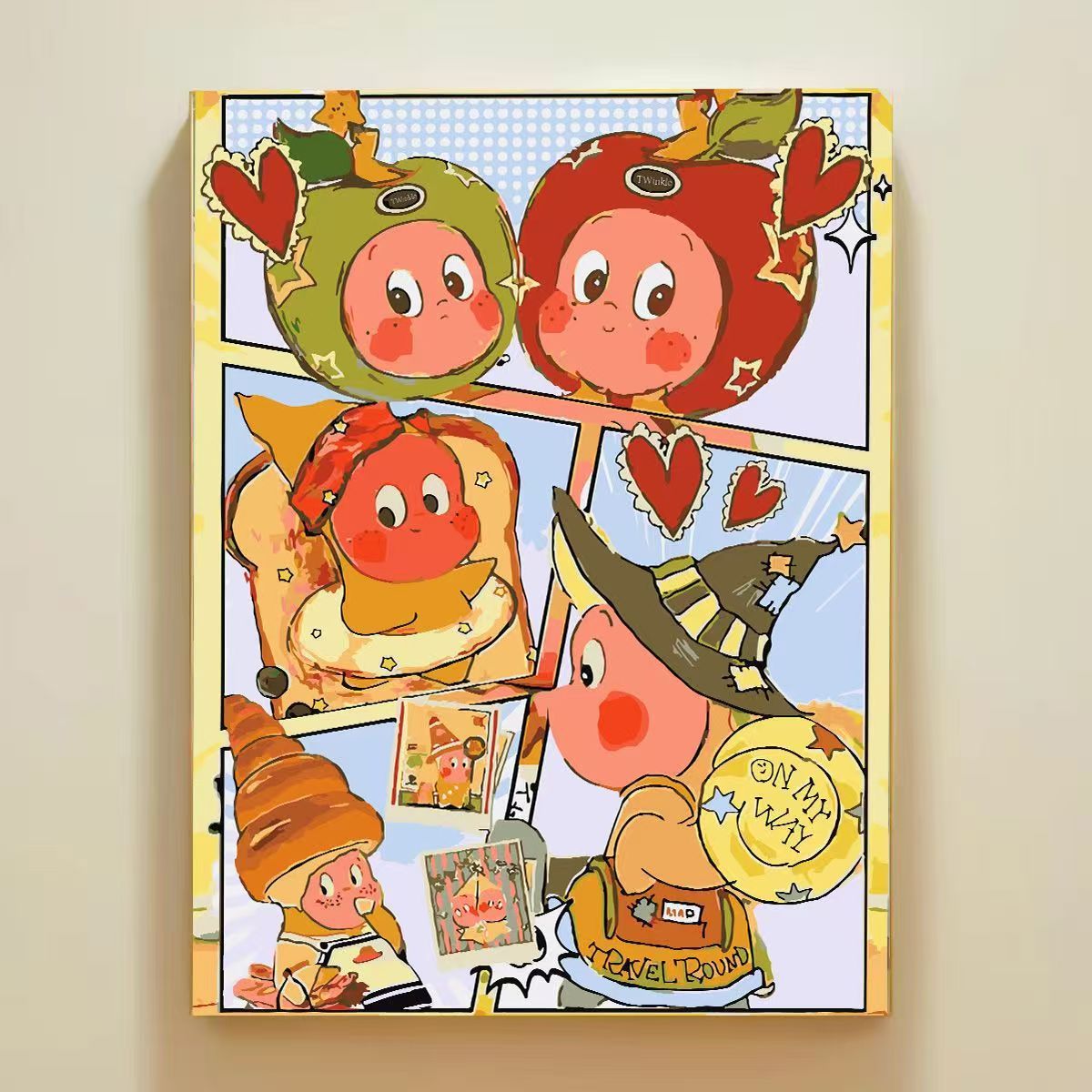 Playful Cartoon Themed Wall Art Canvas Print